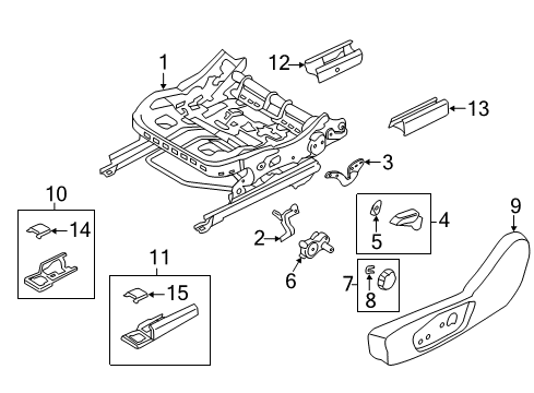 2018 Ford Fusion Tracks & Components Diagram 1 - Thumbnail