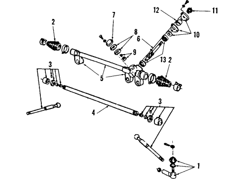 1984 Mercury Cougar Steering Gear & Linkage Diagram