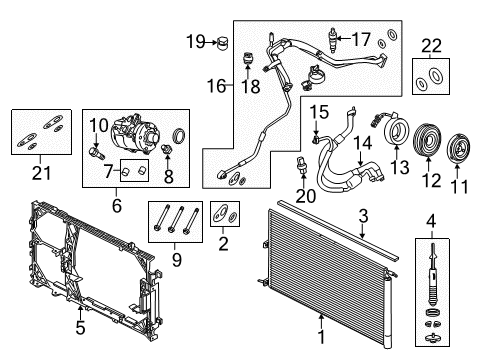 2012 Ford F-150 Compressor Assembly Diagram for CL3Z-19703-C