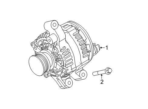 2013 Ford Explorer Alternator Diagram for BB5Z-10346-A