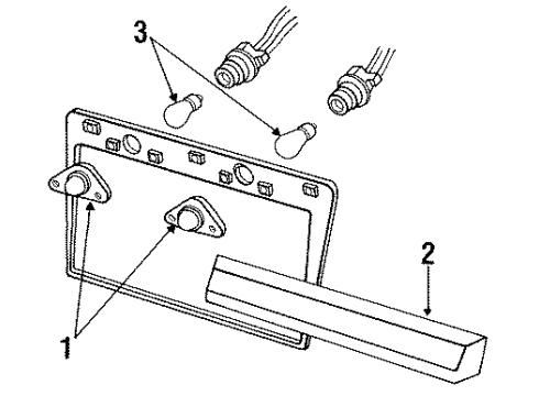 1985 Mercury Grand Marquis License Lamps Diagram