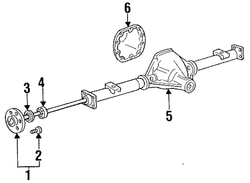 1993 Ford F-250 Axle Housing - Rear Diagram
