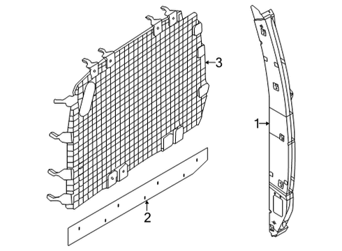 2021 Ford E-350 Super Duty Back Panel Diagram