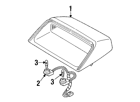 1993 Ford Crown Victoria High Mount Lamps Diagram