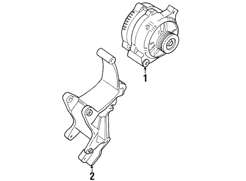 1994 Ford Mustang Alternator Diagram 3 - Thumbnail
