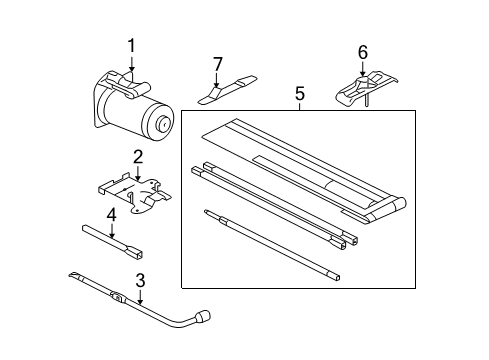 2009 Ford F-250 Super Duty Under Hood Components Diagram