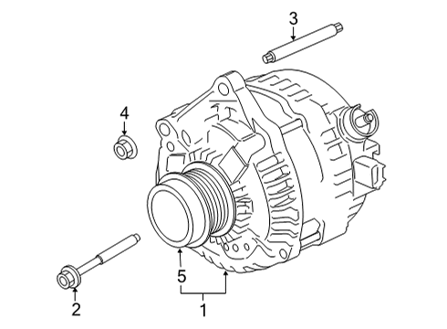 2023 Ford F-150 Alternator Diagram for ML3Z-11A213-B
