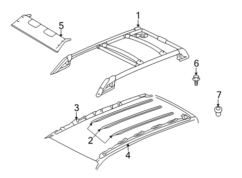 2003 Ford Escape Rail Bolt Diagram for -W707835-S902