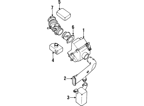 1999 Mercury Villager Air Inlet Diagram