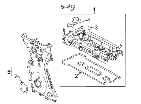 2018 Ford Escape Valve & Timing Covers Diagram 2 - Thumbnail