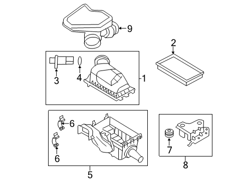 2012 Lincoln MKX Air Intake Diagram