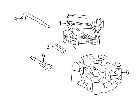 2017 Ford Escape Storage Box, Rear Diagram for CJ5Z-9913546-C