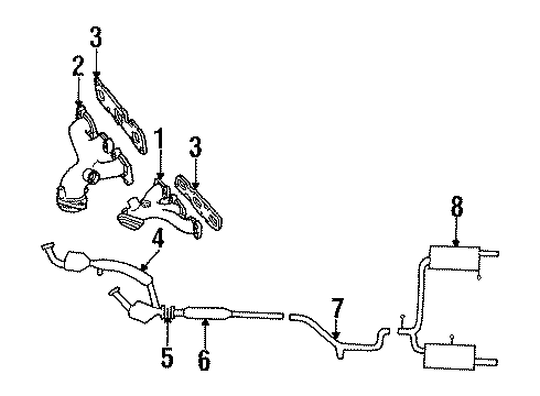 1999 Ford Taurus Exhaust Manifold Diagram