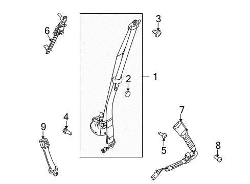 2011 Ford Taurus Seat Belt Diagram