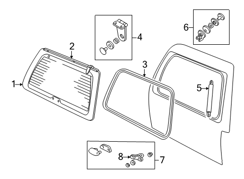 2000 Ford Expedition Lift Gate Diagram