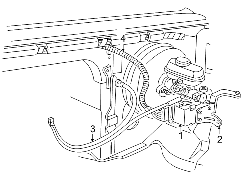 1995 Ford E-150 Econoline Actuator Diagram for F2UZ9A825F