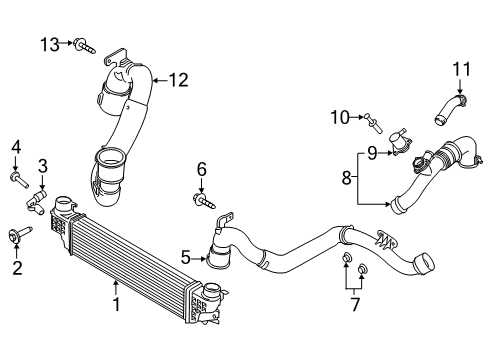 2022 Ford Edge By-Pass Hose Diagram for K2GZ-9K308-A