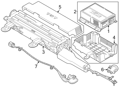 2023 Ford F-150 Shield Diagram for HL3Z-14A099-BA