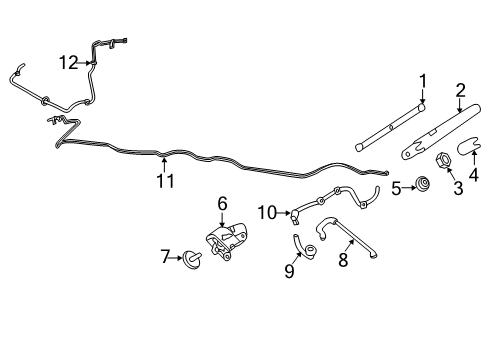 2015 Ford Police Interceptor Utility Lift Gate - Wiper & Washer Components Diagram