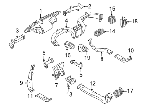 2017 Lincoln MKX Ducts Diagram