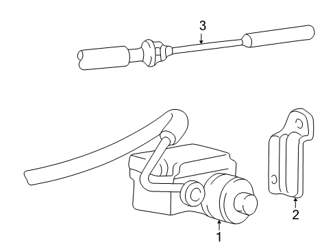 2001 Ford Excursion Servo Assembly Diagram for XC3Z-9C735-CA