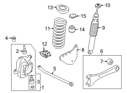 Shock Absorber Diagram for HC3Z-18124-J
