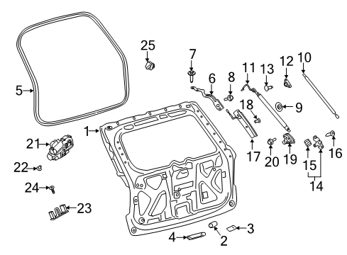 2022 Ford Police Interceptor Utility Lift Gate Diagram