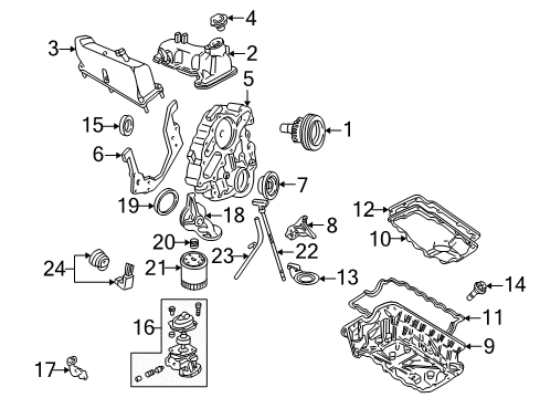 2003 Ford Explorer Sport Oil Level Sensor Diagram for F57Z-6C624-AC