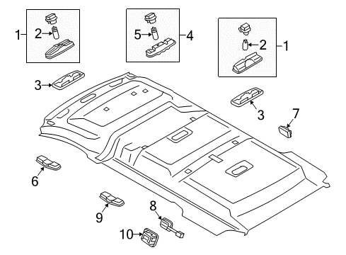 2014 Ford Transit Connect Overhead Lamps Diagram