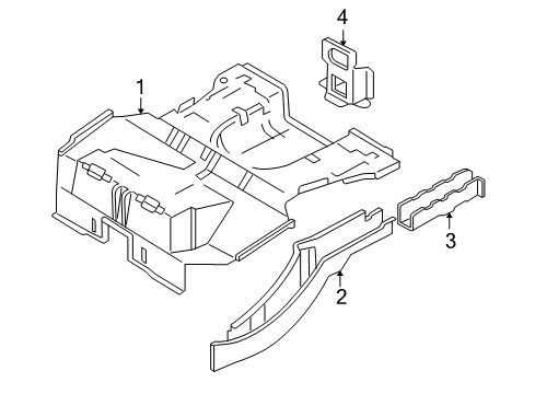 2007 Ford Focus Rear Body - Floor & Rails Diagram 1 - Thumbnail