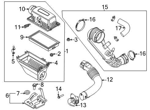 2023 Ford Explorer Air Intake Diagram