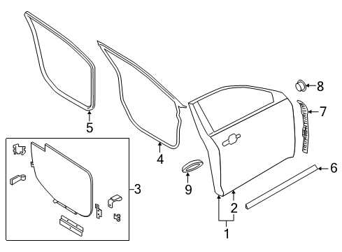 2015 Ford Police Interceptor Sedan Front Door Diagram