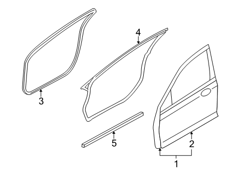 2008 Mercury Milan Front Door Diagram