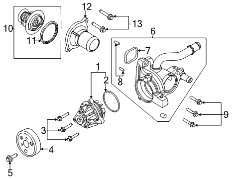 2021 Ford Explorer Water Pump Diagram 1 - Thumbnail