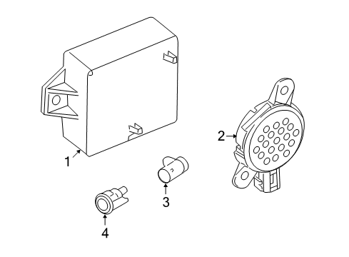 2013 Ford E-250 Parking Aid Diagram