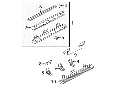 2007 Mercury Mountaineer Running Board Diagram