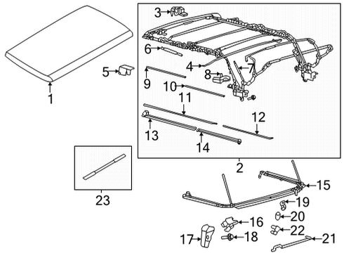 2021 Ford Bronco Convertible Top Diagram