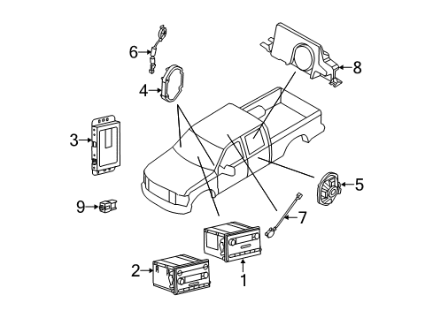 2012 Ford F-250 Super Duty Sound System Diagram