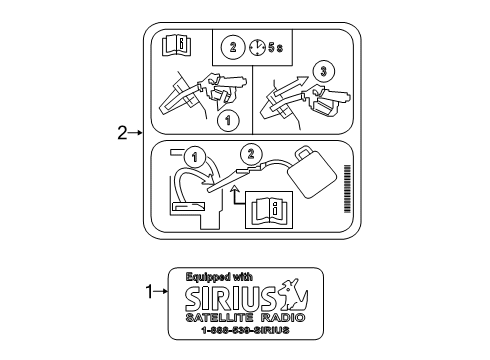 2021 Lincoln Navigator Information Labels Diagram