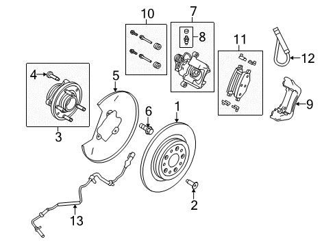 2011 Ford Taurus Rear Brakes Diagram