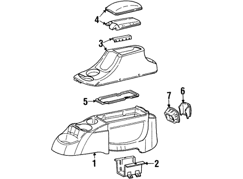 1998 Ford Taurus Center Console Diagram