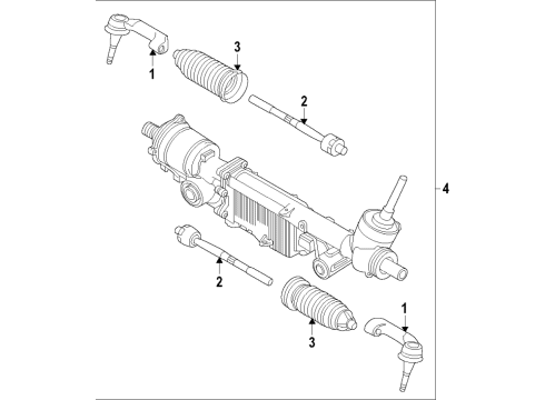2023 Ford Expedition Steering Column & Wheel, Steering Gear & Linkage Diagram 5 - Thumbnail