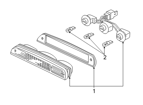 2005 Ford Ranger High Mount Lamps Diagram