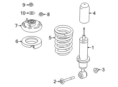 2017 Lincoln Navigator Shocks & Components - Rear Diagram 2 - Thumbnail