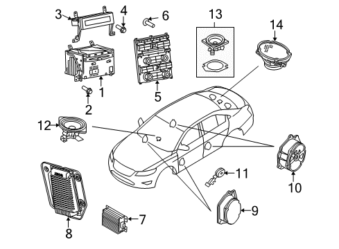 2011 Ford Taurus A/C & Heater Control Units Diagram