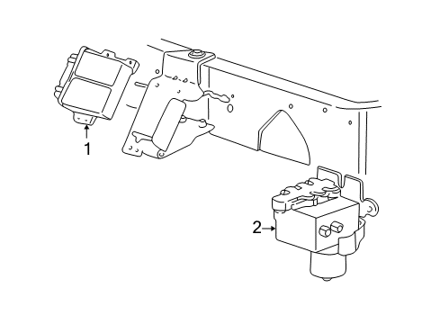 2002 Ford E-250 Econoline Anti-Lock Brakes Diagram