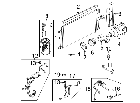 2008 Ford Escape Side Seal, Driver Side Diagram for 5M6Z-19E572-AB