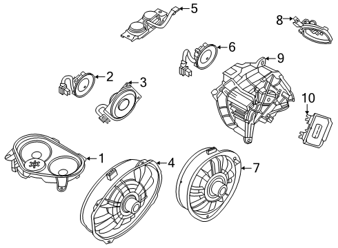 2021 Lincoln Aviator Sound System Diagram 3 - Thumbnail