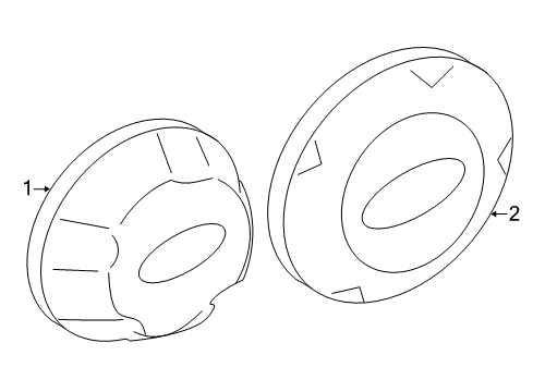 2010 Ford Explorer Wheel Covers & Trim Diagram