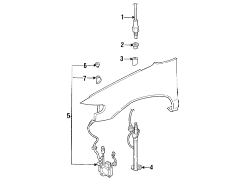 1993 Mercury Villager Antenna & Radio Diagram